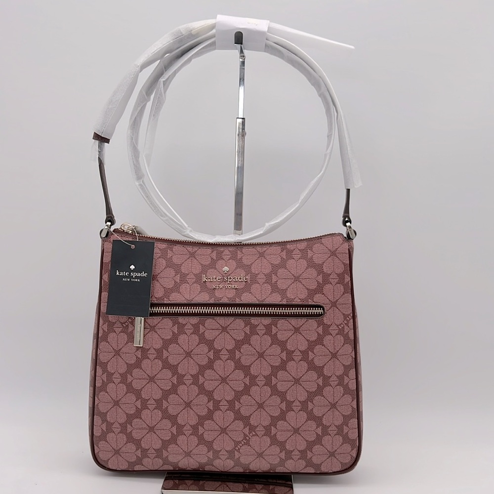 Kate Spade Signature Spade Flower Large Swingpack Crossbody Grenache